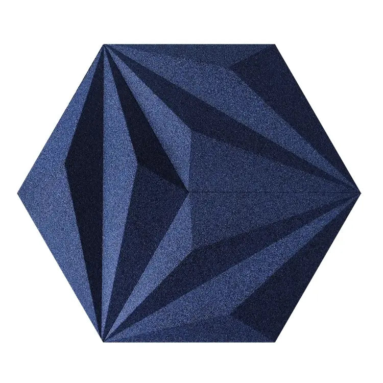 DIAMOND LINE 3D Cork Acoustic Wall Panels on white background DecorMania UK